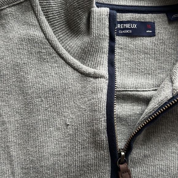 Men’s Cremieux Classics Zip Up Sweater Size XL. - Picture 7 of 11